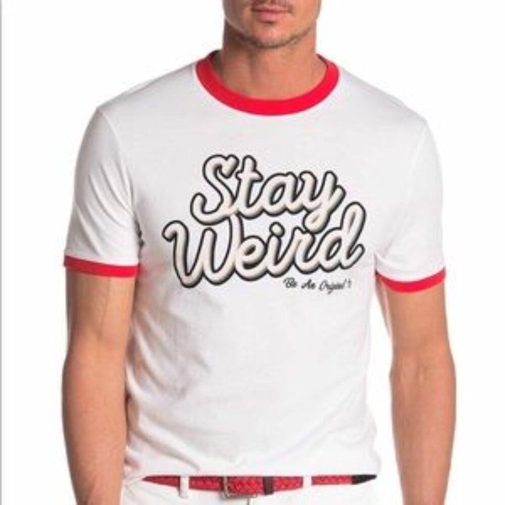The Original Penguin Stay Weird T-Shirt Size Small